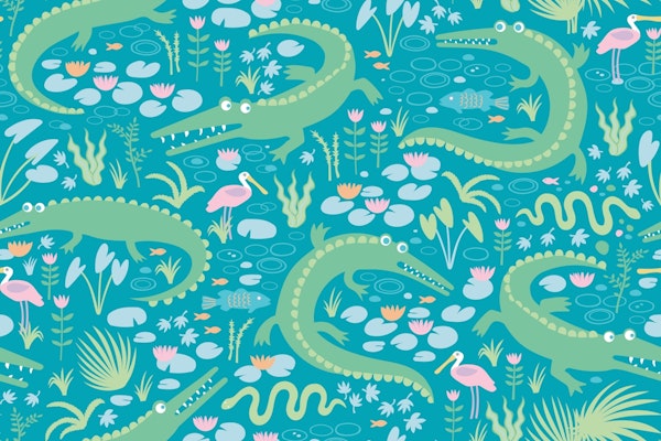 American Alligators - Aqua Large