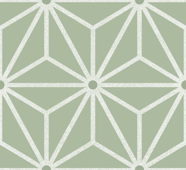 Stars - Sage Green 2 Large