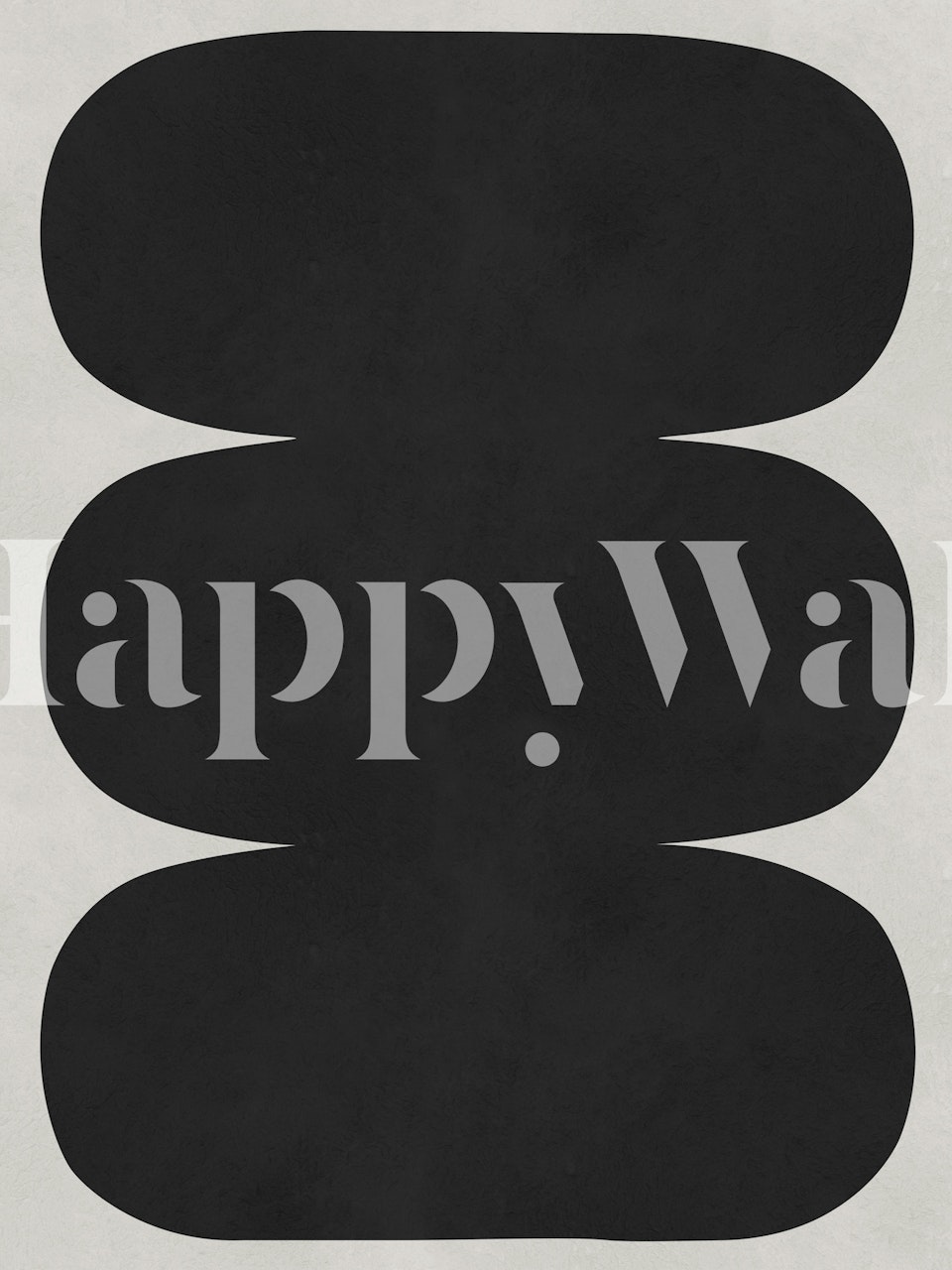 Tribal shapes 25 wallpaper displayed in a room