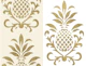 Elegant Pineapple Stripes Gold