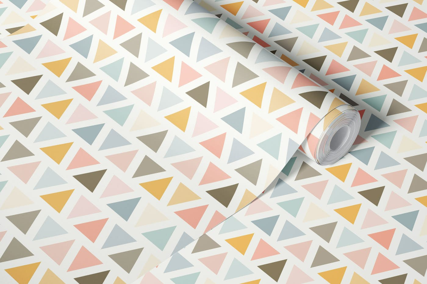 Pastell Triangles wallpaper roll