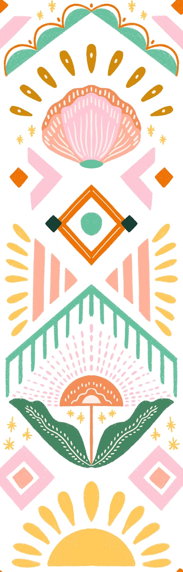 Vivid Wanderer Geometric - Bright