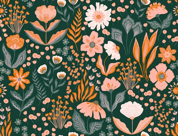 Vivid Wanderer - Dancing Florals - Earthy