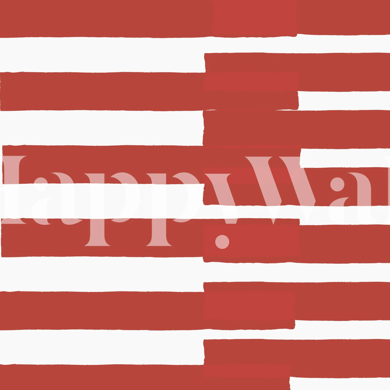 Big Stripes In Red wallpaper in a room