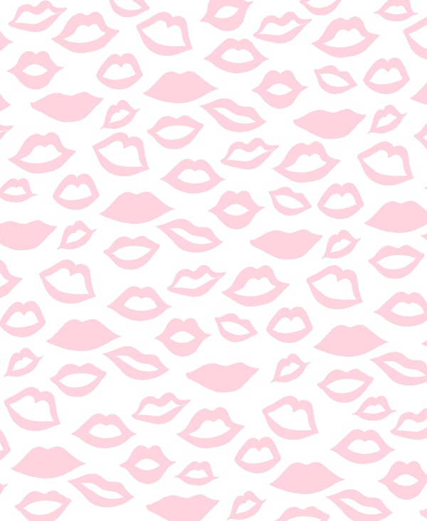 Blush Pink Lips Pattern 1