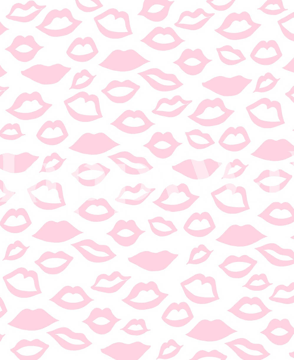 Blush Pink Lips Pattern 1 Wallpaper Happywall
