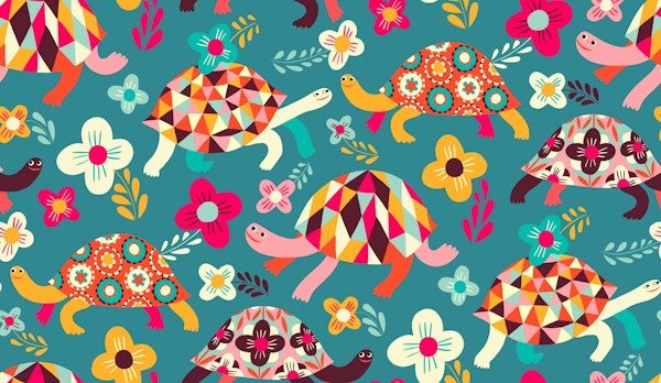colorful turtles