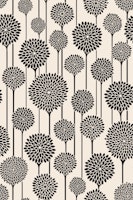 GARDEN BEAUTIES Mod Scandi Floral Black White tapet