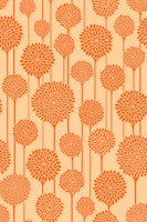 GARDEN BEAUTIES Mod Scandi Floral Orange tapet