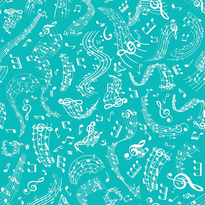 Music Notes 4 robin egg blue wallpaper Happywall