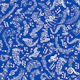 Music Notes 7 cobalt blue