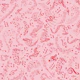 Music Notes 10 Crimson Red on Bubble Gum Pink