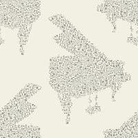 Pianos Pattern 2 cream wallpaper