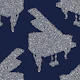 Pianos Pattern 3 navy