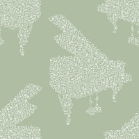 Pianos Pattern 4 sage tapetit