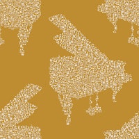 Pianos Pattern 5 ochre tapetit