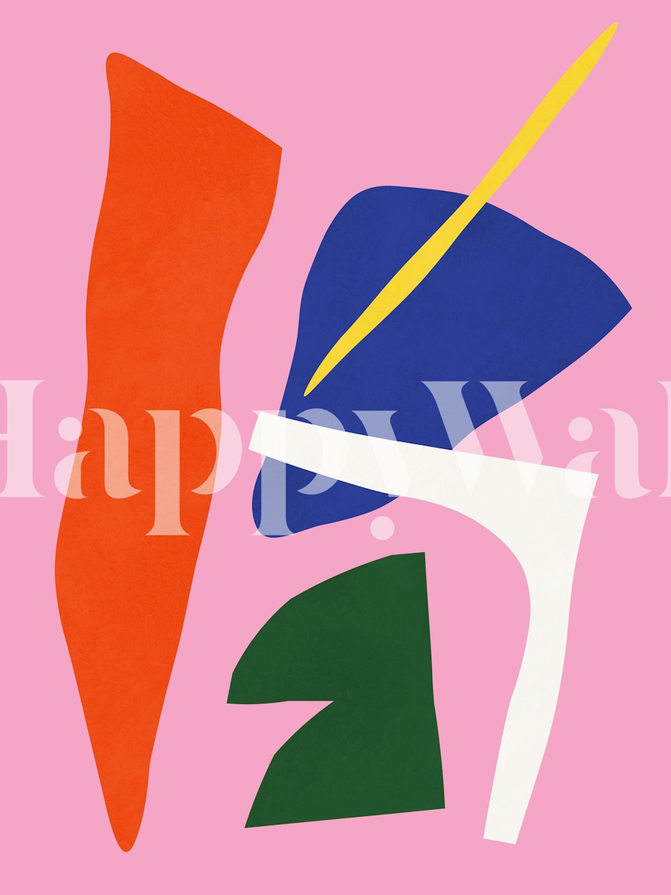 Expressionist harmony 19 tapetti huoneessa