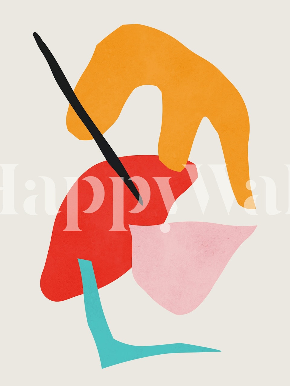 Expressionist harmony 20 diseño de papel tapiz