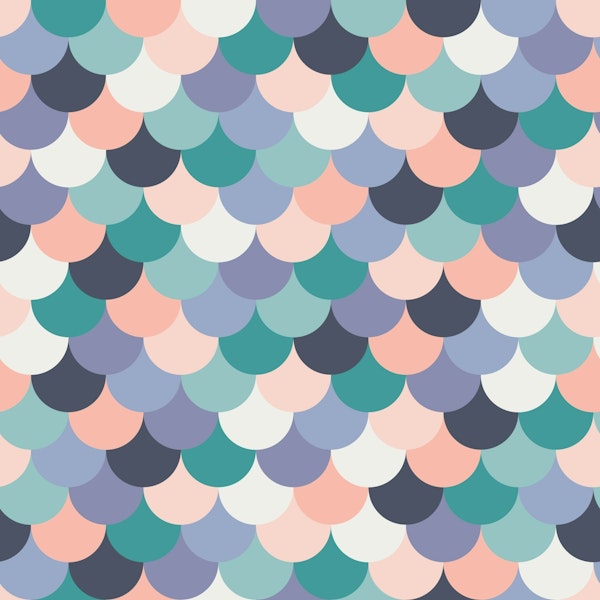 Mermaid Tail Purple Teal