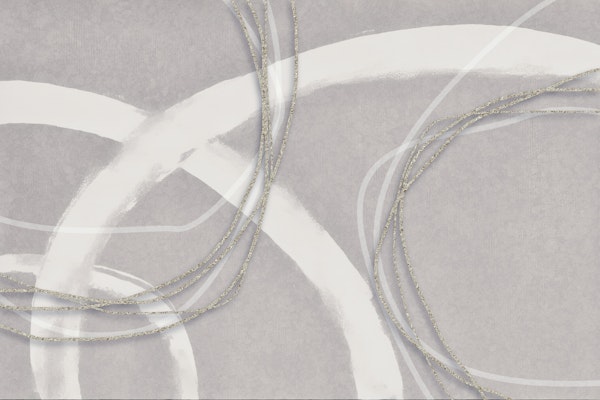 Abstract Minimalism Line Work Silver