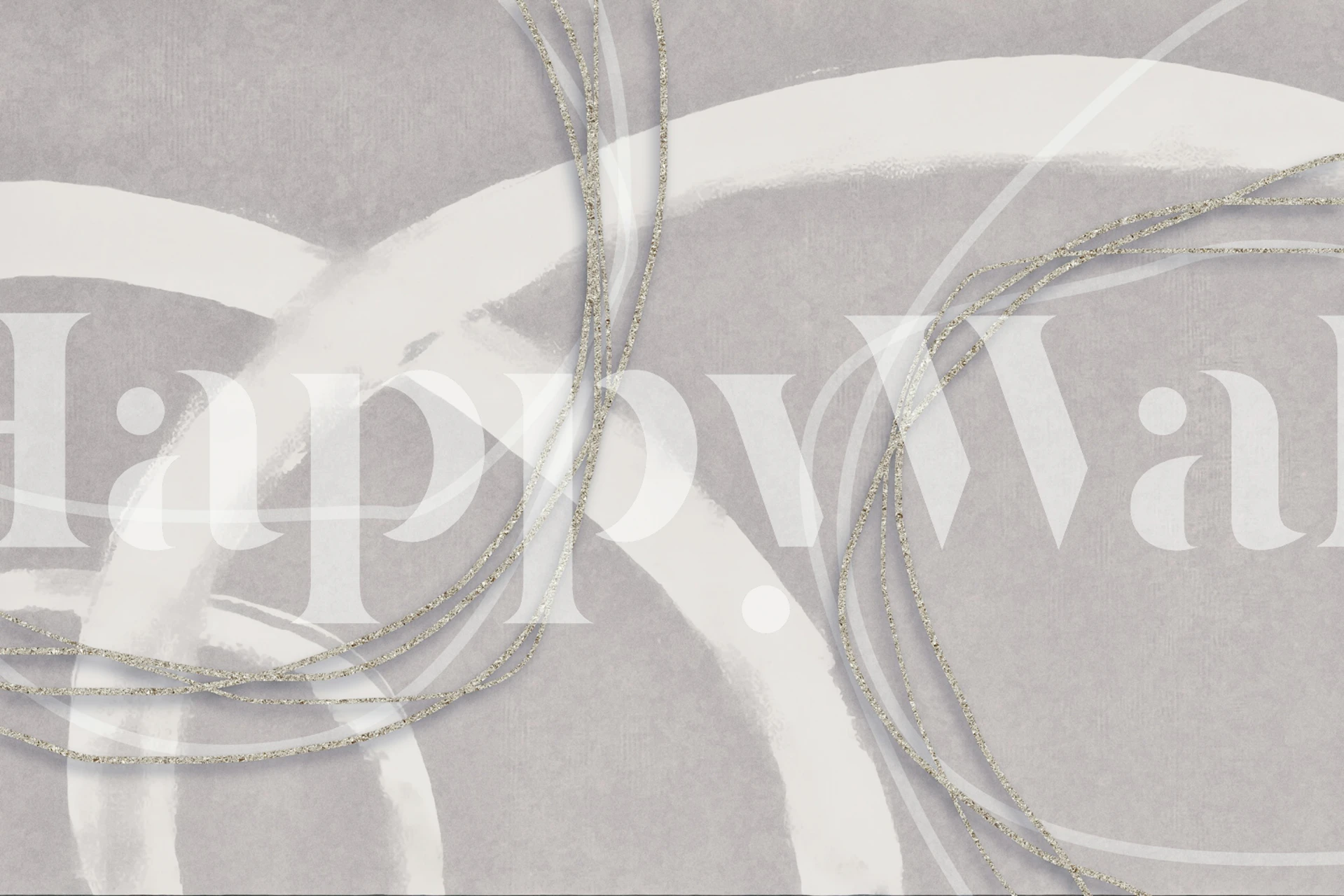 Abstract grey wallpaper with silver minimalist line work