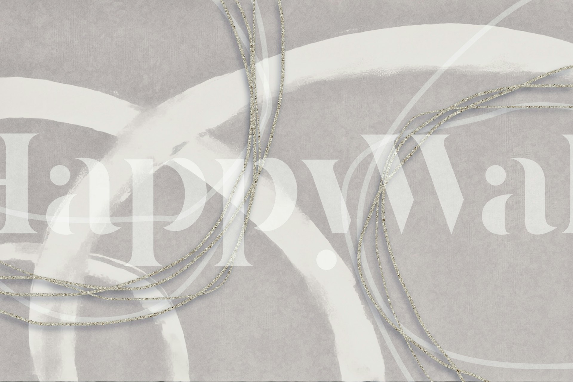 Abstract grey wallpaper with silver minimalist line work