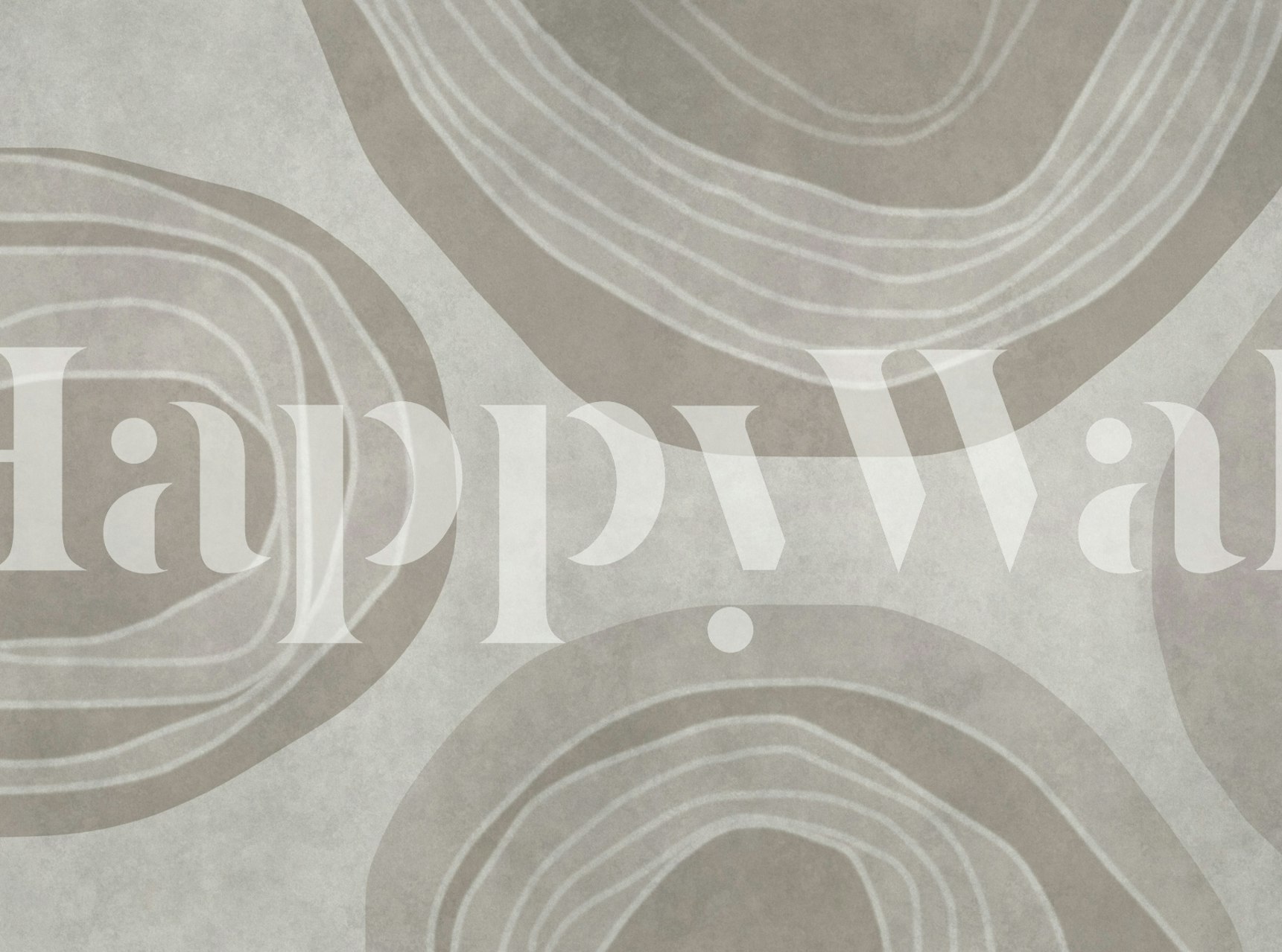 Abstract circles in neutral tones on textured background wallpaper