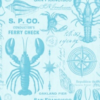 Maritime Treasures And Nautical Vibes Teal papiers peint