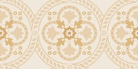 Medallions, Ivory,  Small papiers peint