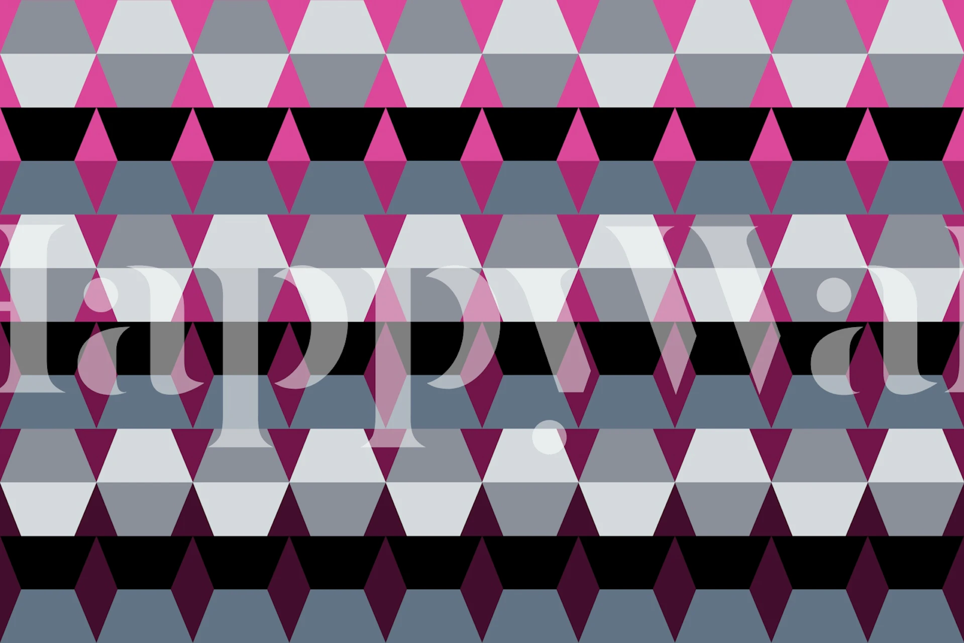 Modern Scandi Geometry wallpaper in a room