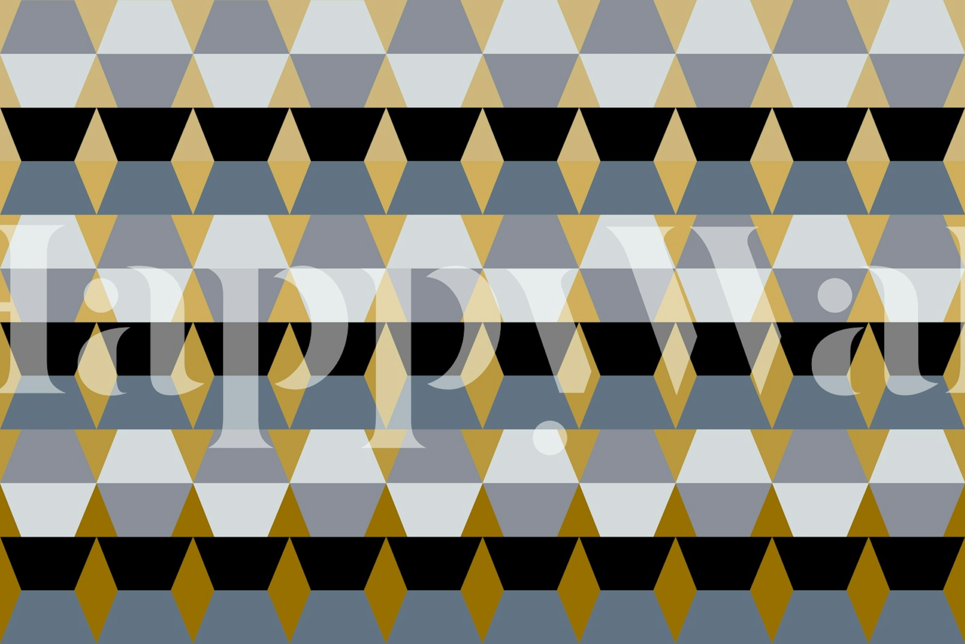 Papel de parede Urban Scandi Seventies Geo em um quarto