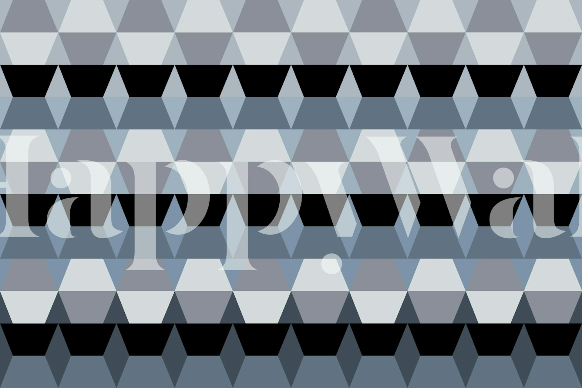 Scandinavian Contemporary Seventies Geo diseño de papel pintado