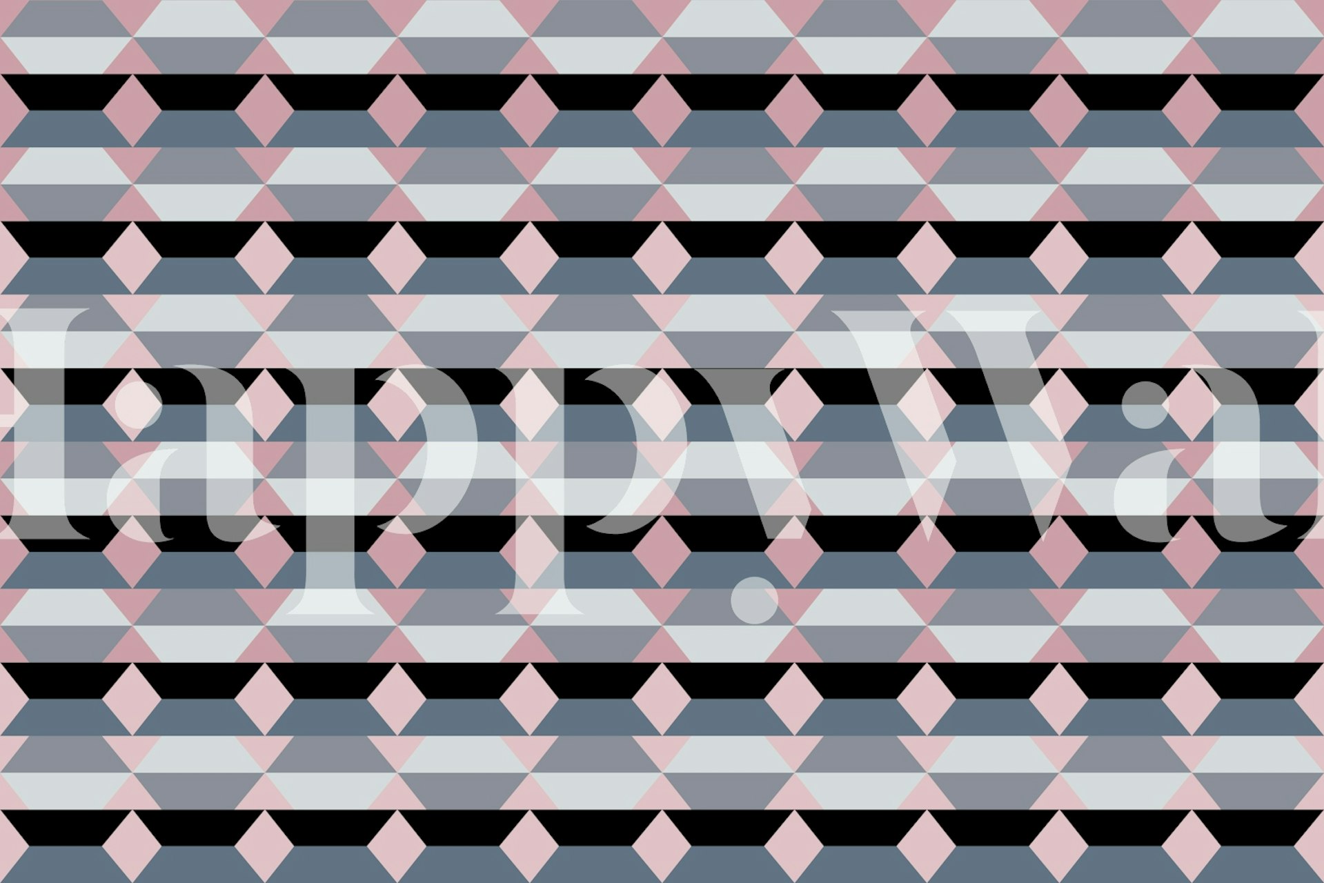Geometric Contemporary Art Pattern Wallpaper