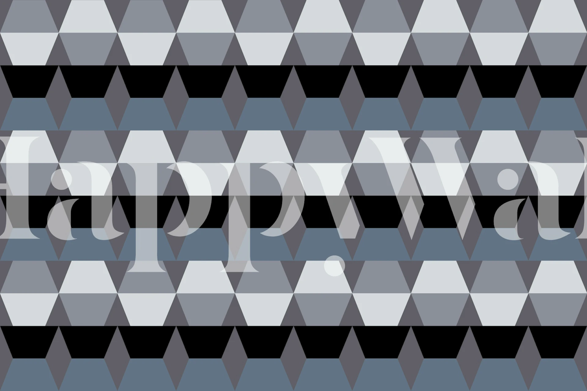 papier peint Scandinavian MidMod Geometry dans une pièce