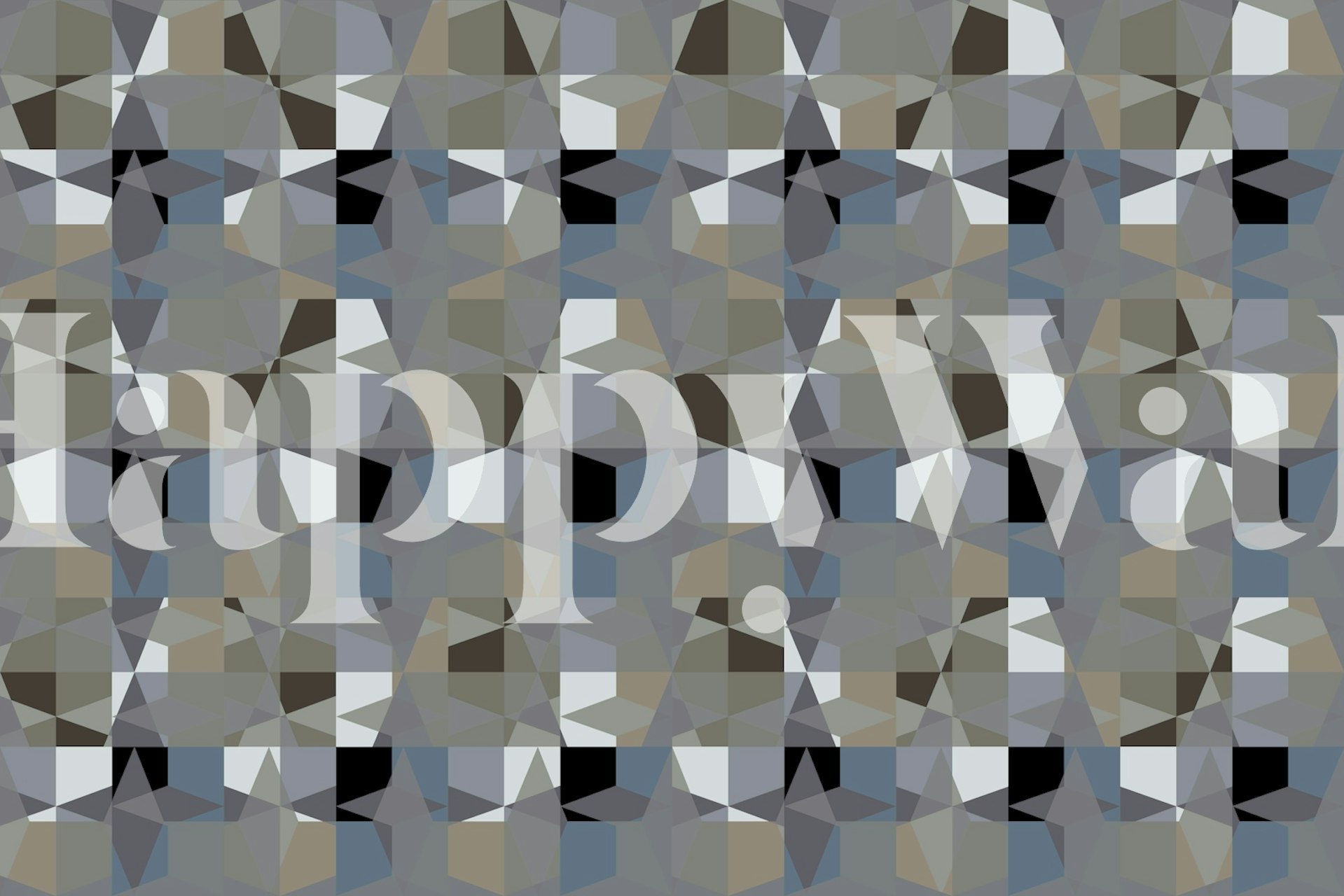 Crystal Geometry Pattern tapet i et rom