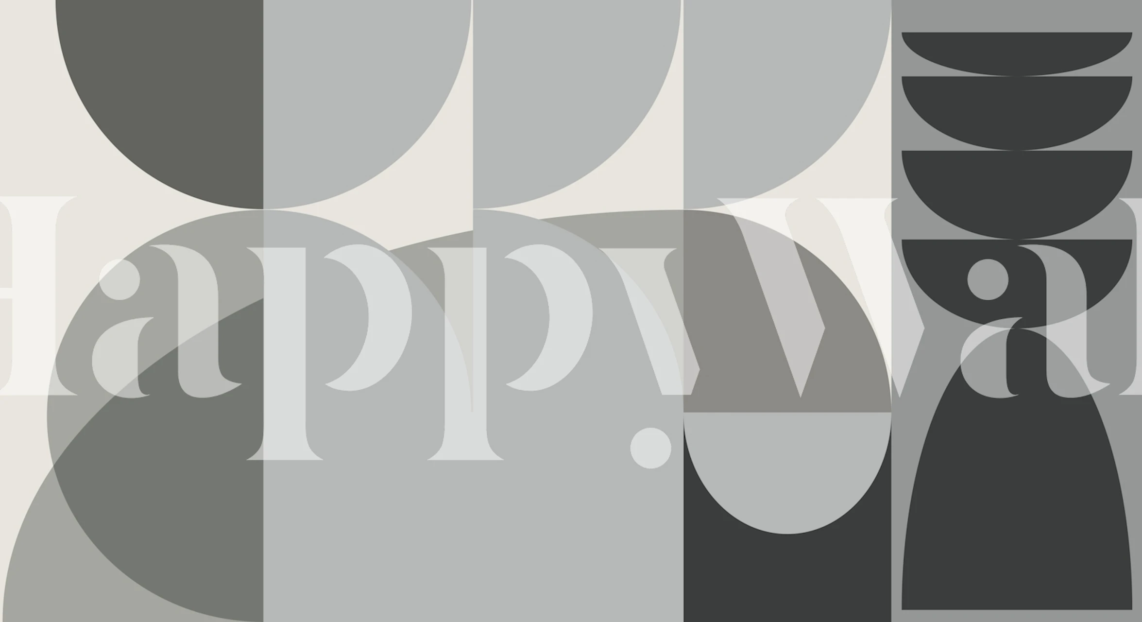 Retro MidMod Urban Geometry wallpaper in a room