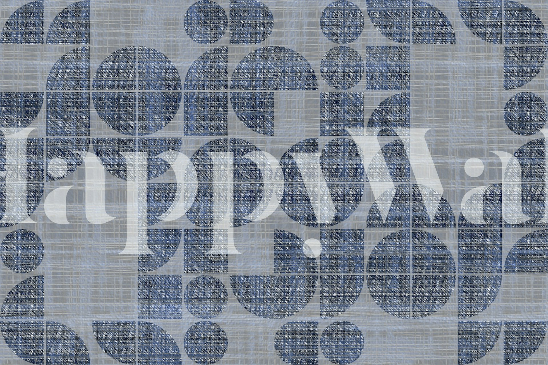 Cozy Bauhaus wallpaper in a stylish room