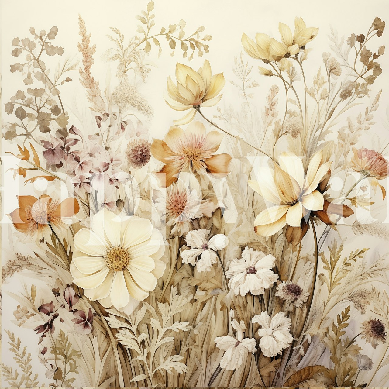 tapeta Wildflower Dreaming v místnosti