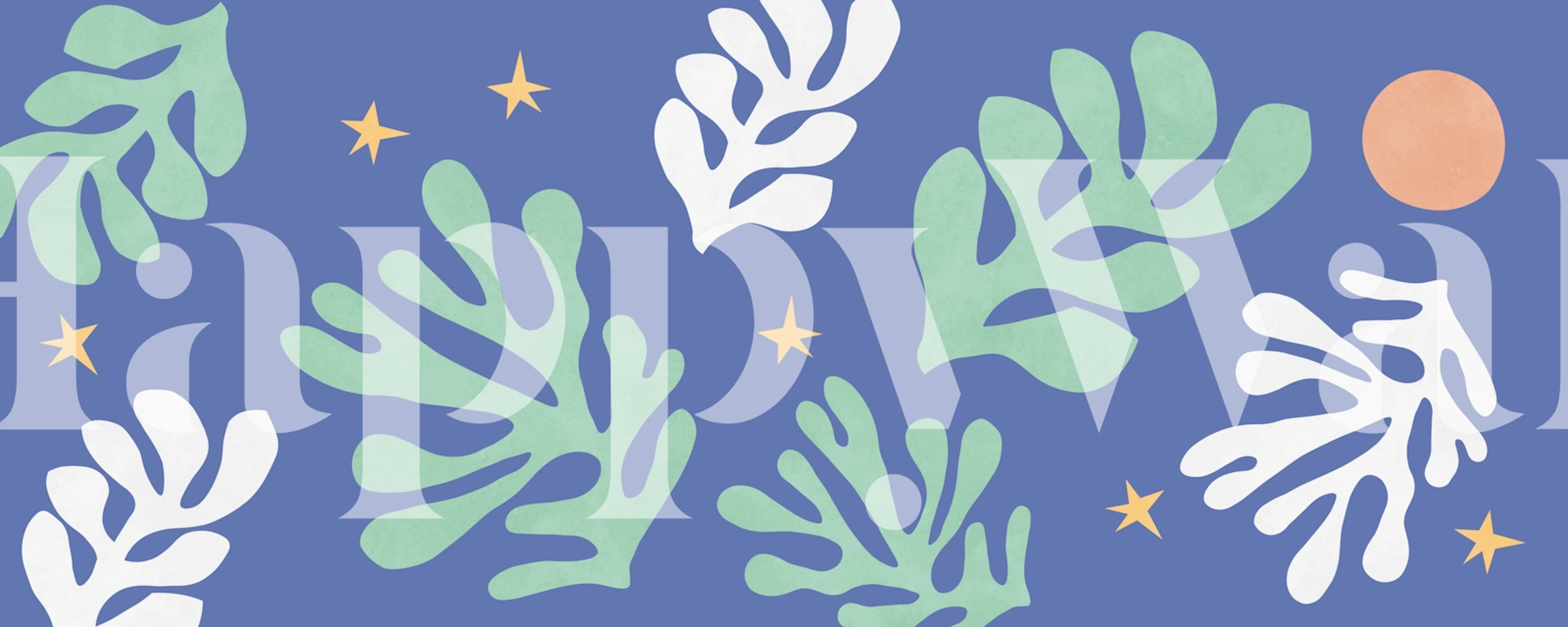 Floral matisse 6 tapetti esillä huoneessa