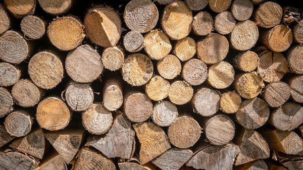 Spring woodpile