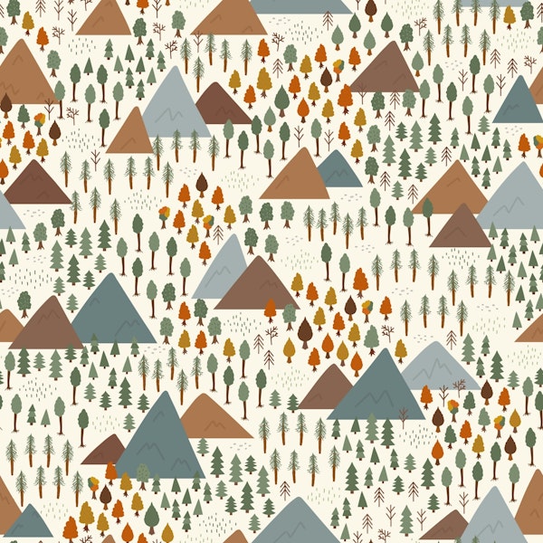 Mountains and Forest in Fall