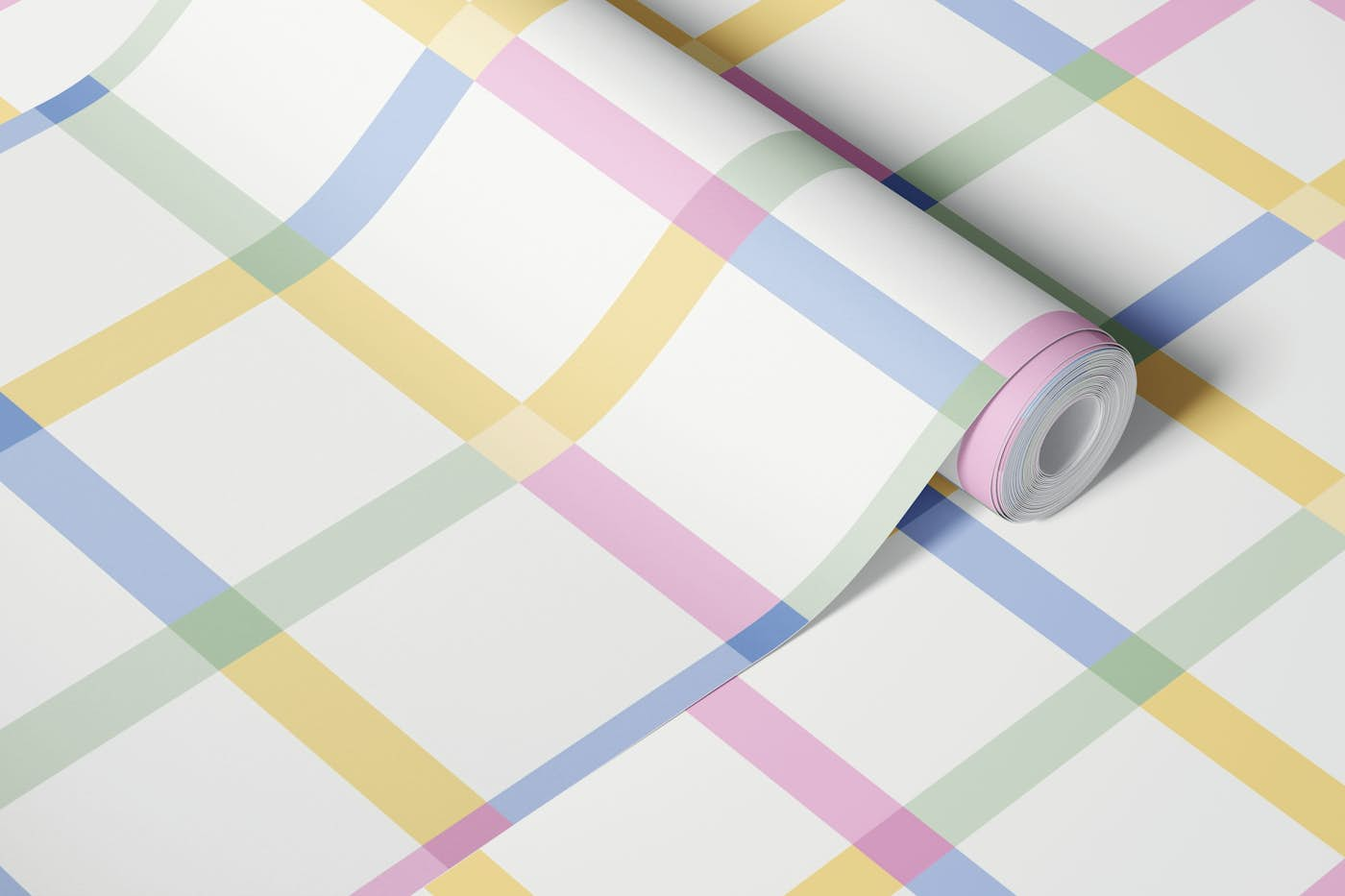 Pastell Plaid wallpaper roll