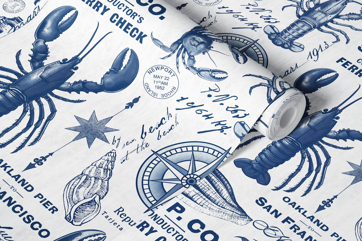 Maritime Treasures And Nautical Vibes wallpaper roll