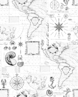 Sail The Seven Seas Nautical Mural ταπετσαρία