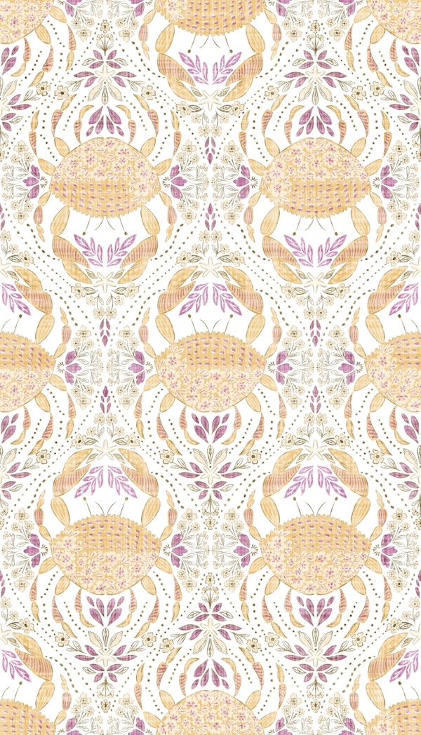 Light Amber Crabs - Seaside Serenade