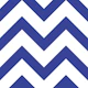 Full Chevron - Blue and White Simple