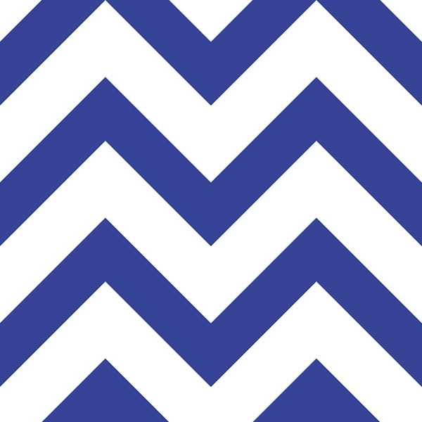 Full Chevron - Blue and White Simple
