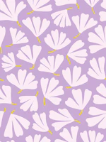 Swirling Flowers Lilac wallpaper