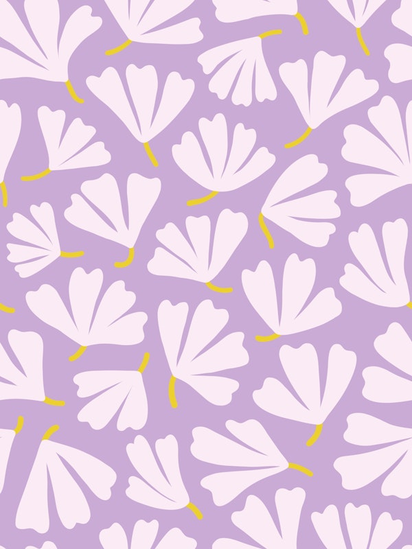 Swirling Flowers Lilac