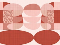 Vivid Mid-Century Geo Garden behang